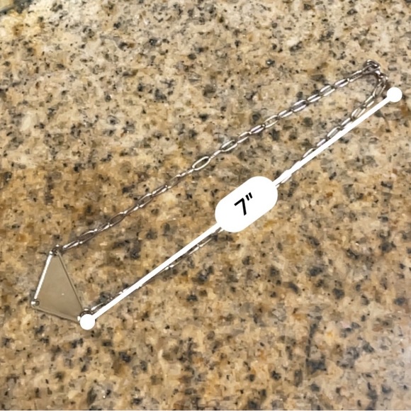 Repurposed/Upcycled Designer white Silver (PRADA) Charm Necklace from Au… - Picture 5 of 5